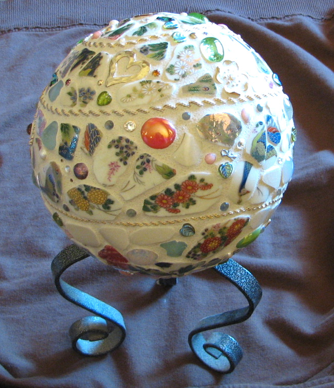 Mosaic Road Mosaic Gazing Ball