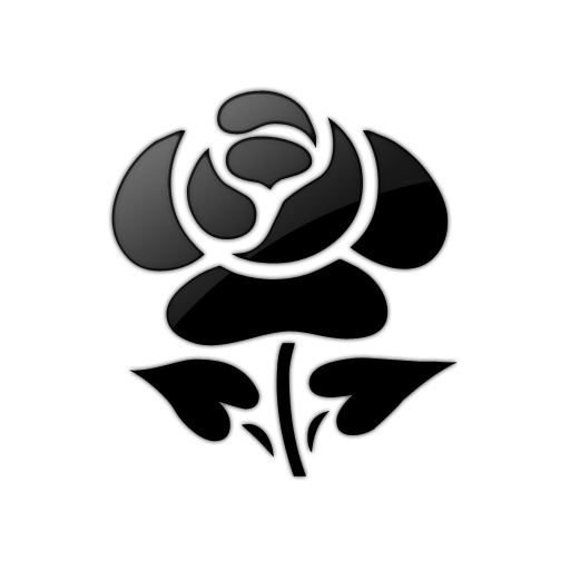 clip art rose flower. free clip art flowers black