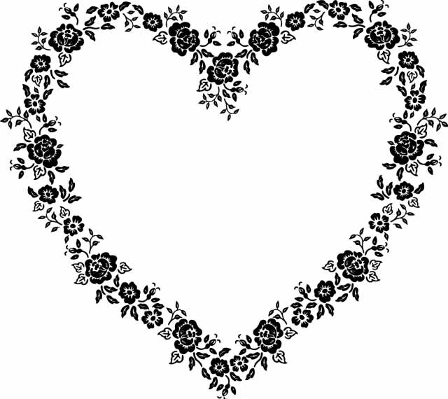 Garland and Heart Clipart clip art heart. Garland and Heart Clipart