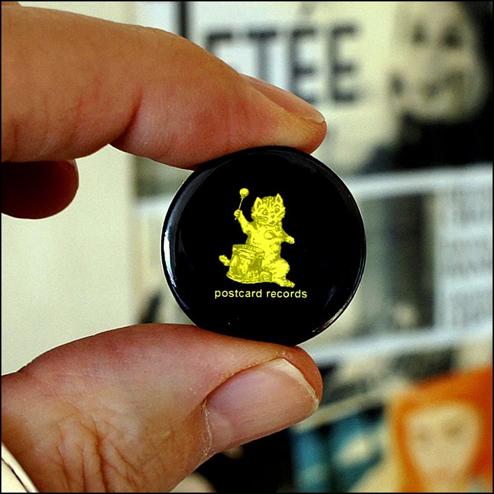 sound of young scotland postcard records (badge)