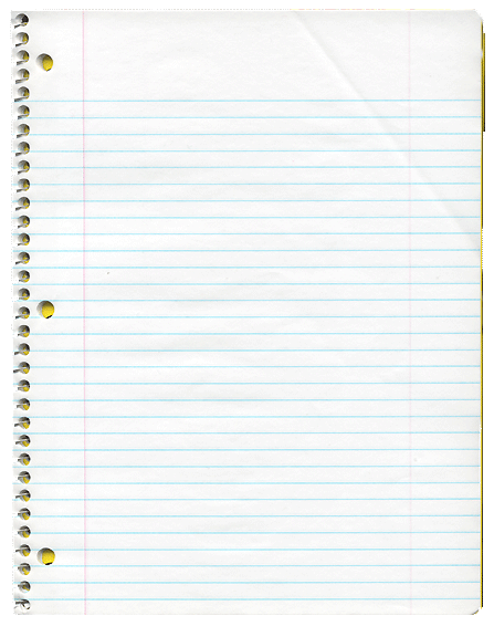 Clipart Notebook Paper