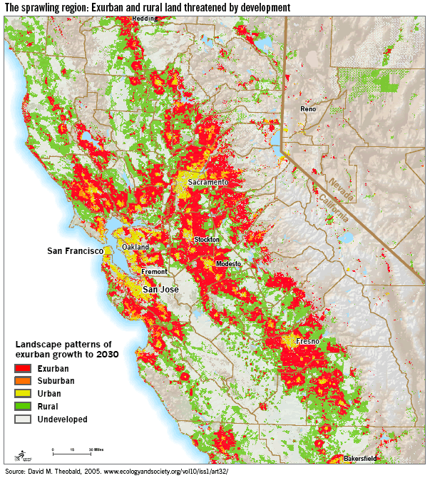Population Map California