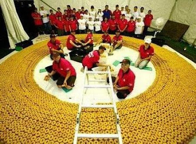 Giant Donut Made of Donuts