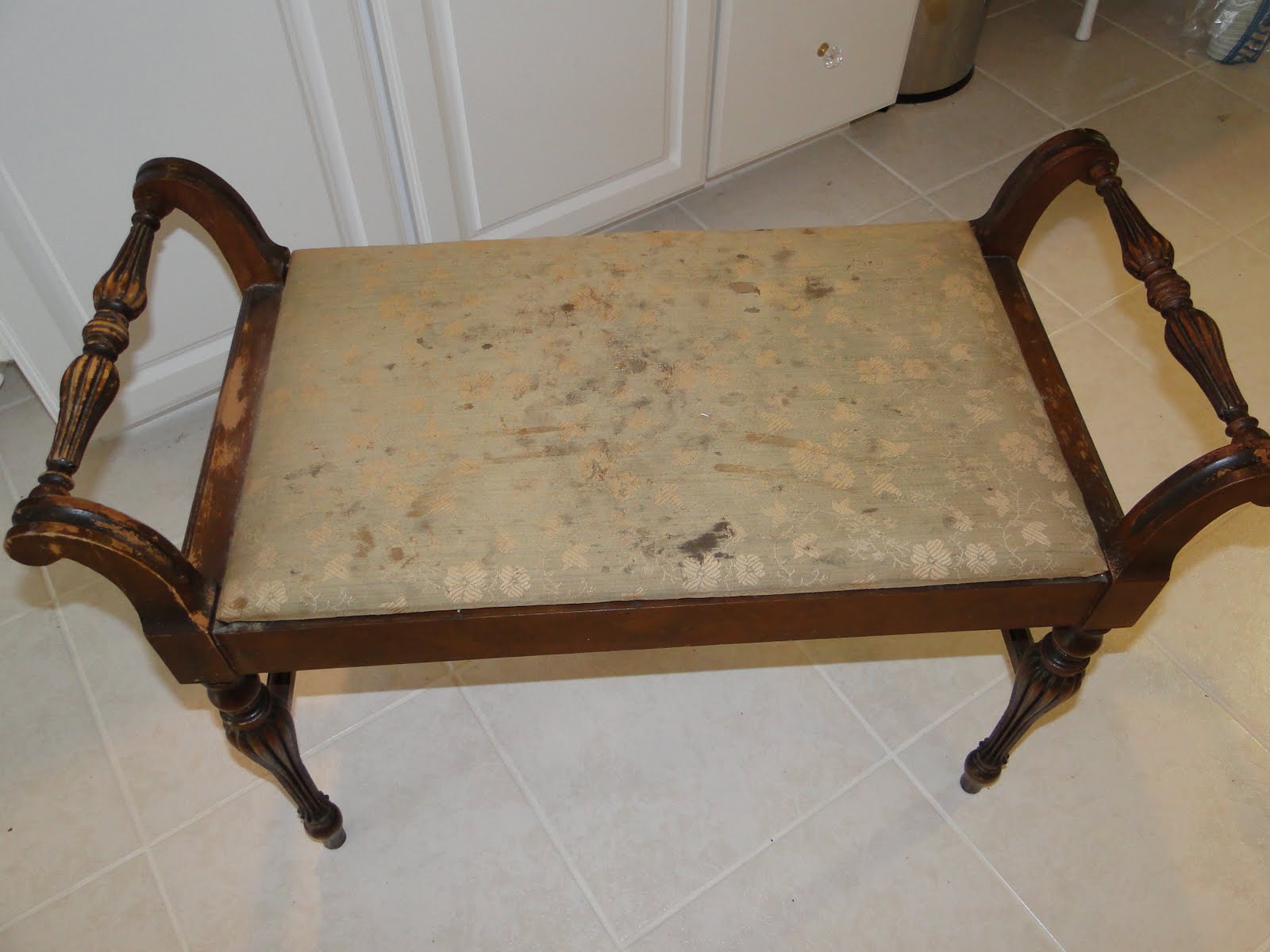 My Whimsical Victorian Chic Cottage Vintage Furniture Cottage Chic Vintage Furniture Makeover Vanity Stool
