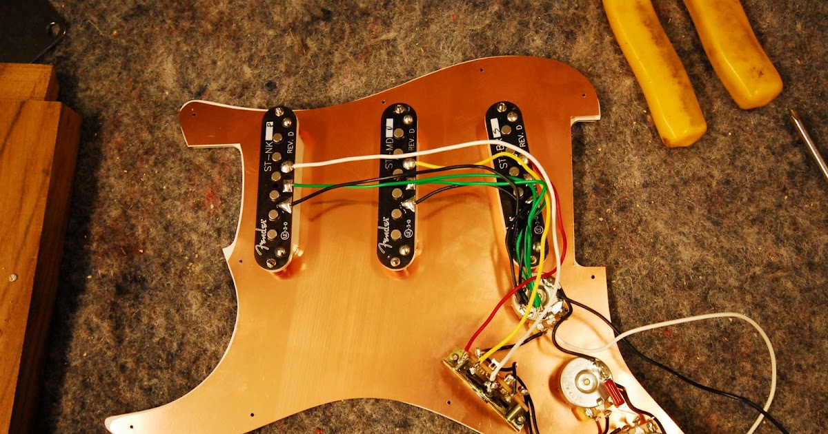 Custom Stratocaster Copper Shielding