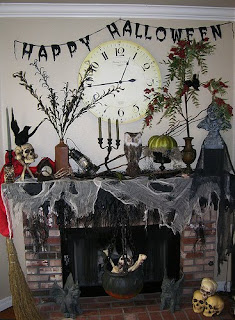Halloween Ideas for fireplace