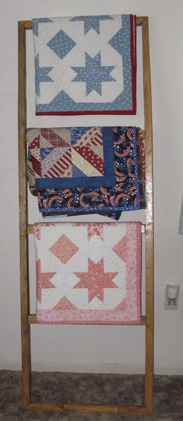 Life is like a patchwork quilt Quilt Ladder