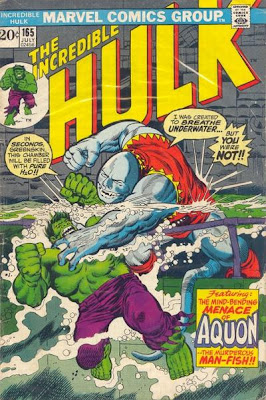 Incredible Hulk #165, Aquon and Captain Omen Incredible Hulk #165, Aquon and Captain Omen