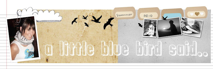 a little blue bird said