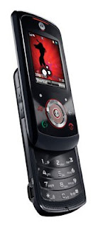 Motorola ROKR EM25 Front slide-out view