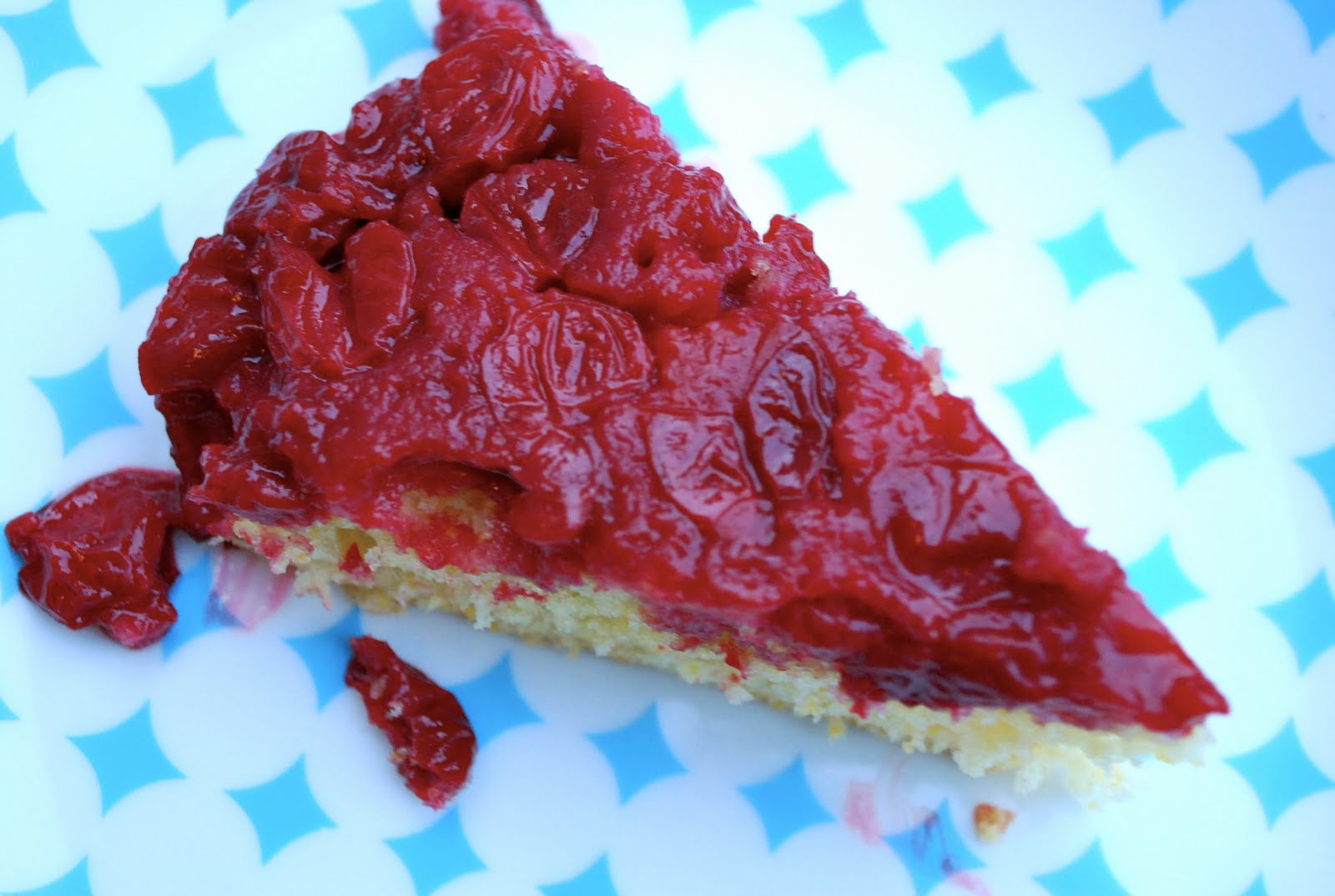 Rhubarb Cornmeal Upside Down Cake Rhubarb Cornmeal Upside Down Cake