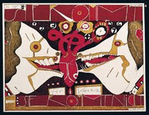 Horst Janssen, Sie sagt sie kommt, Aber: sie kommt nicht, Bilderbogen, 1969, (c) VG Bild-Kunst Bonn 2009