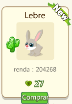 Colheita Feliz mexicana animais - lebre