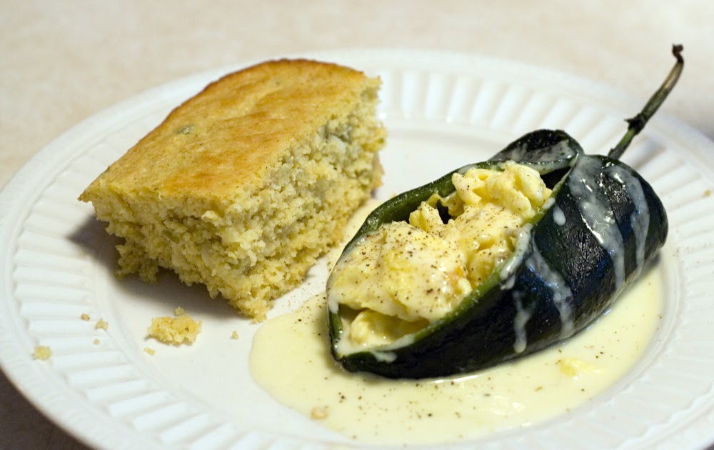 TASTY TRIX Brunch of Champions Scrambled Egg Stuffed Poblano Chiles