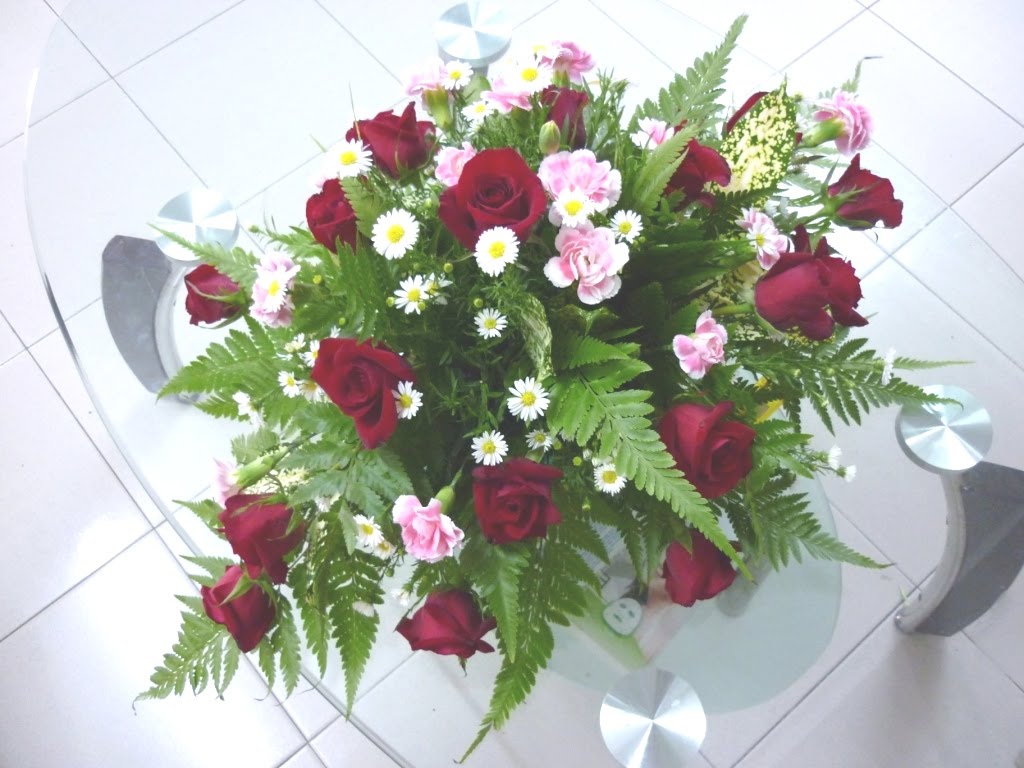 Oval Shape Flower Arrangement Wendy Pua Malaysia Chinese Lifestyle