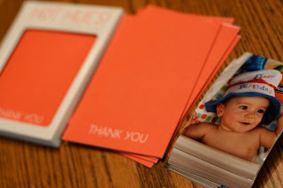 Customized thank you cards