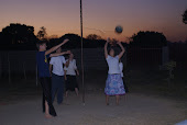 Erin Playing Tetherball With Walker Children