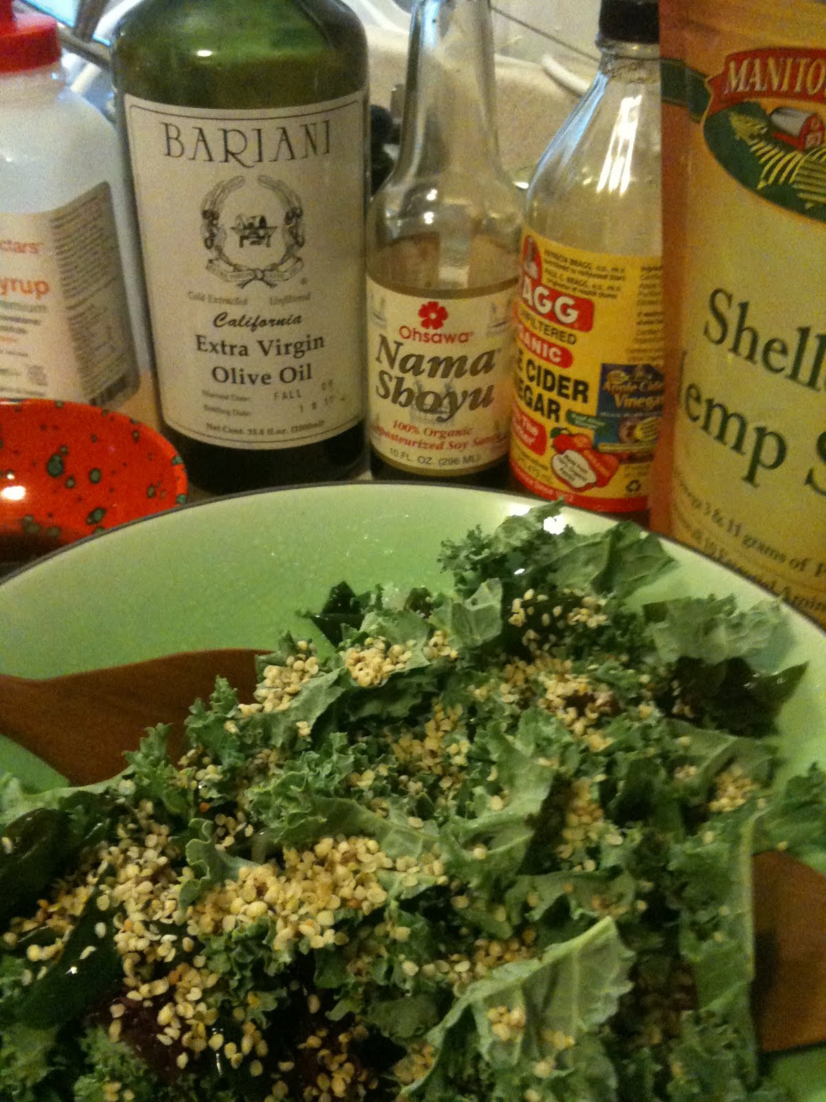 high raw food with jessica Sea Vegetable & Kale Salad