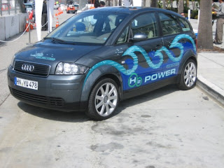 Hydrogen powered Audi A1 at the 2005 National Hydrogen Association conference in Santa Monica, CA