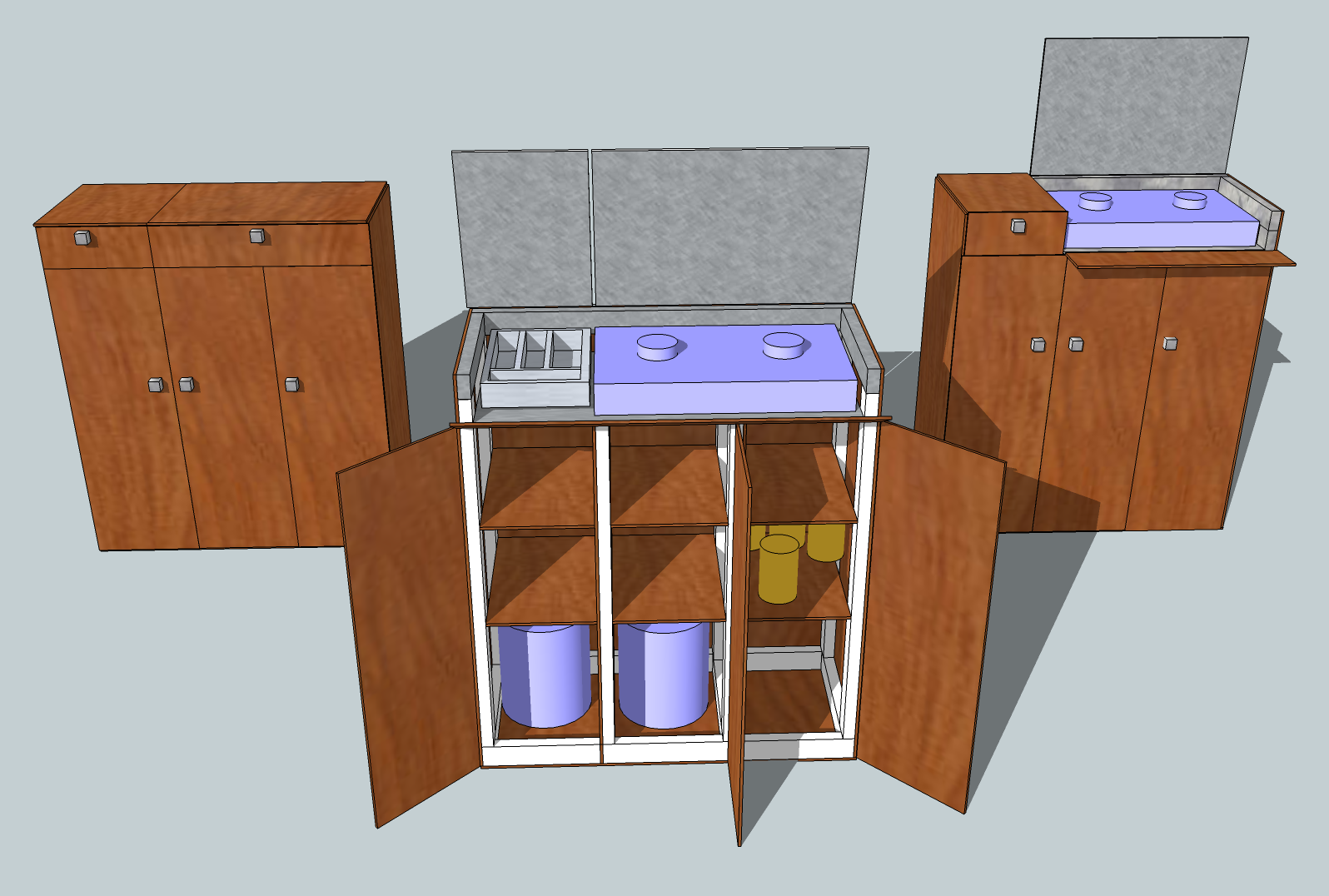 Metal kitchen cabinet doors Kitchen Pod Design Continues