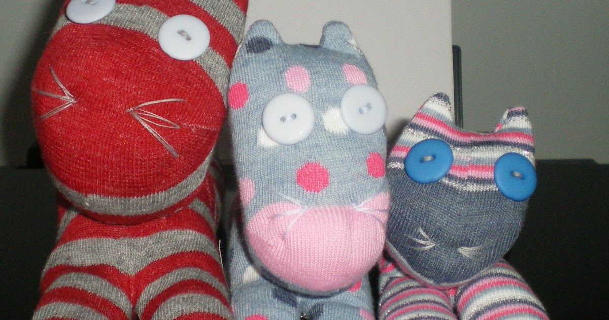 scratchy cat crafter Sock cat tutorial