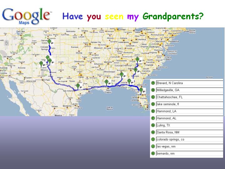 Have you seen my Grandparents?