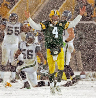 Brett Favre enjoyed the snow