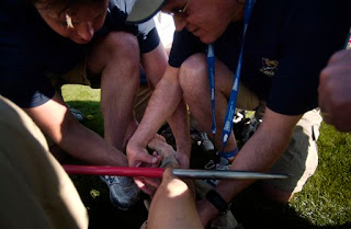 javelin in leg
