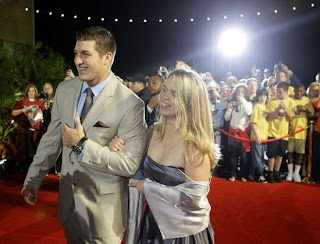Tim Tebow and his date Kelly Faughnan
