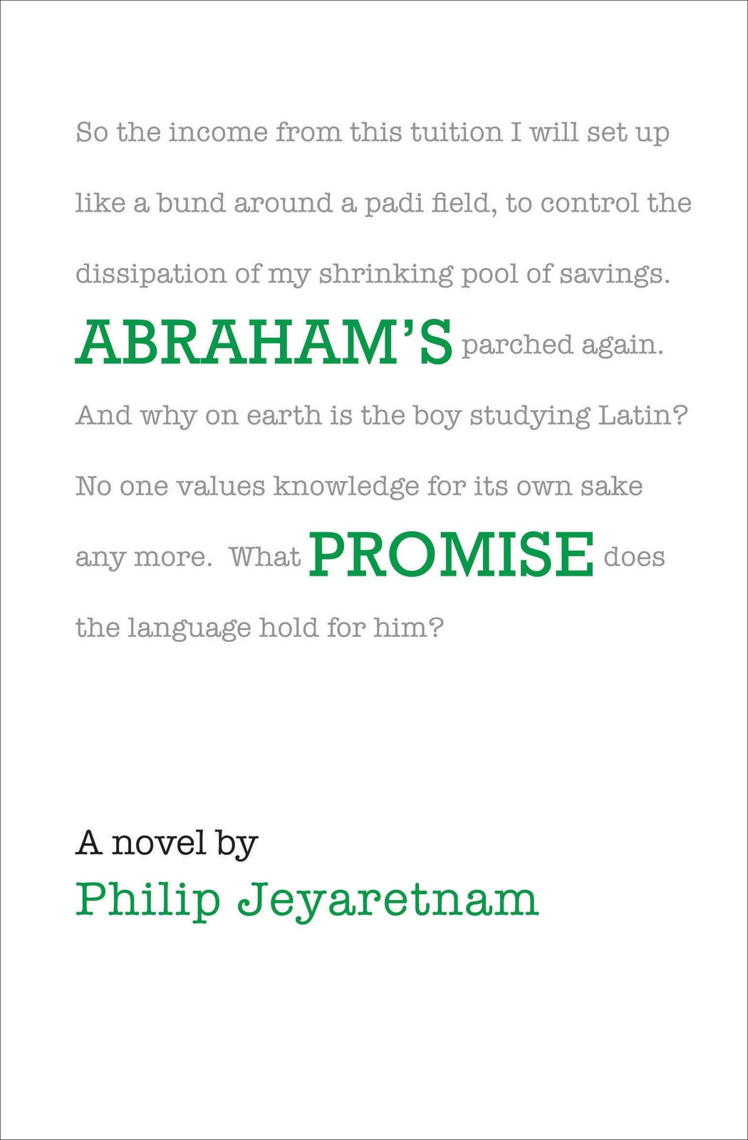 BrainDrain Abraham's Promise Philip Jeyaretnam