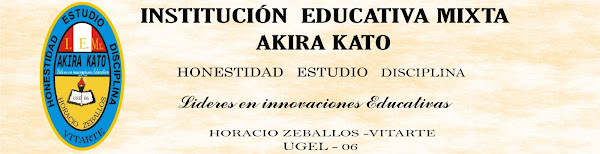 INSTITUCIÓN EDUCATIVA MIXTA AKIRA KATO