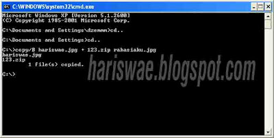 Hidden File Dalam Gambar Tanpa Software