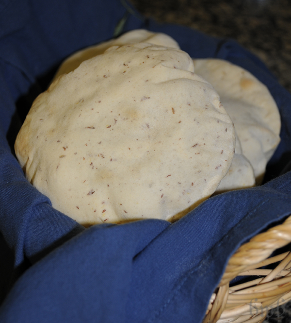 Handmade Addiction Flax Seed Pita Bread
