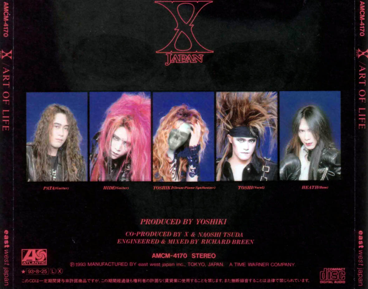 CARATULAS DE CD DE MUSICA X Japan Art Of Life(1993)