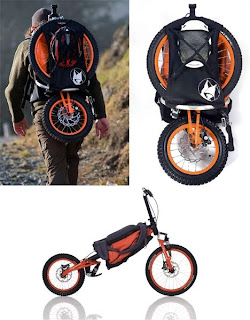 Incredible Folding Backpack Bicycle - 10 Desain Sepeda yang Unik dan Futuristik - Simbya