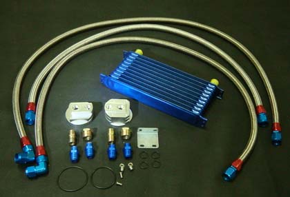 Oil cooler and oil filter relocater