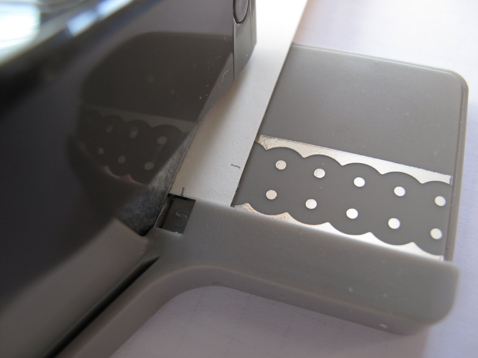 Craft Room Stamper Tutorial Dotted Scallop Ribbon Punch Border