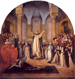 Saint Dominic raising Napoleone from the dead