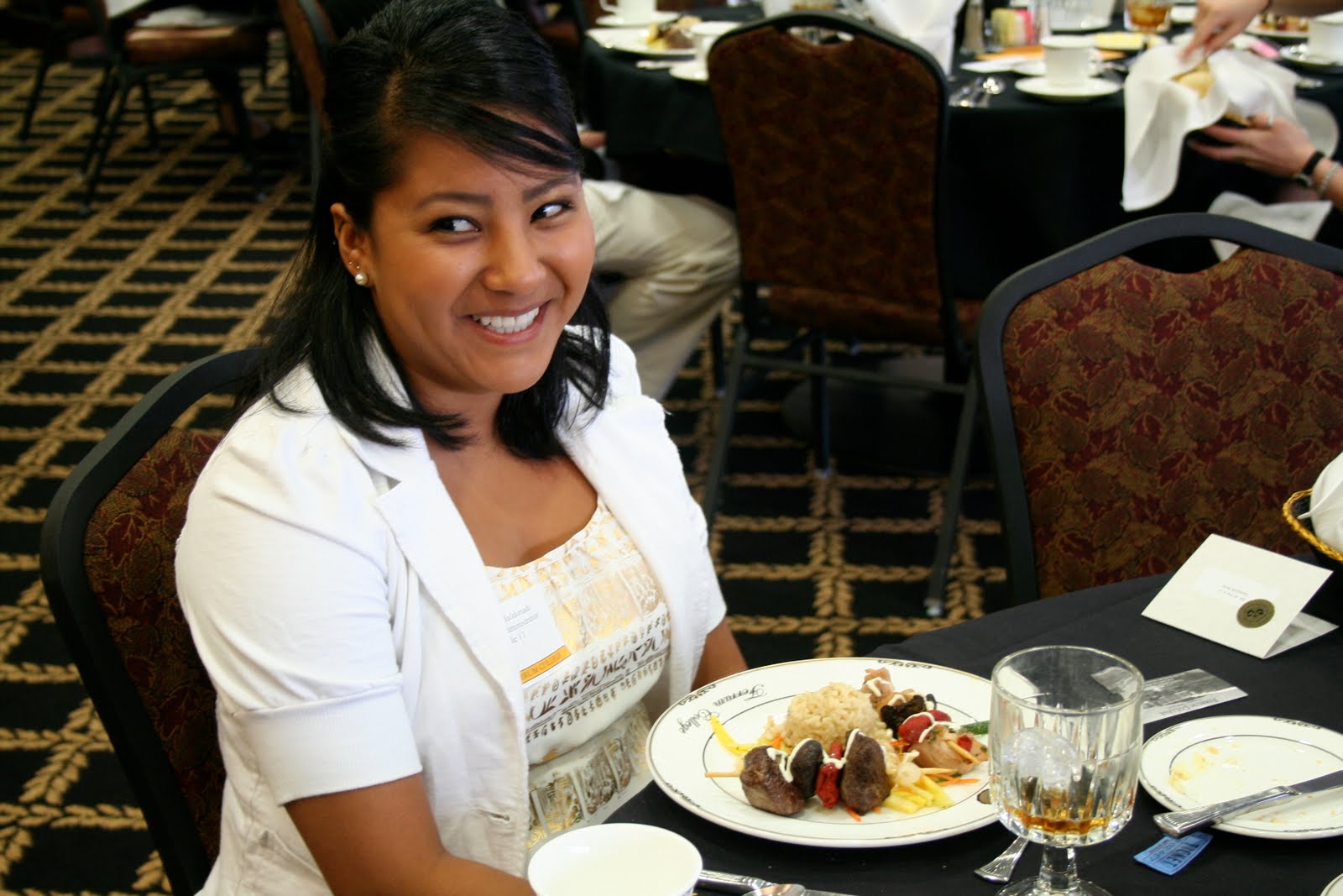college students eating