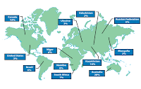World uranium map