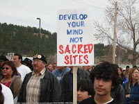 Aboriginal protest to protect sacred land