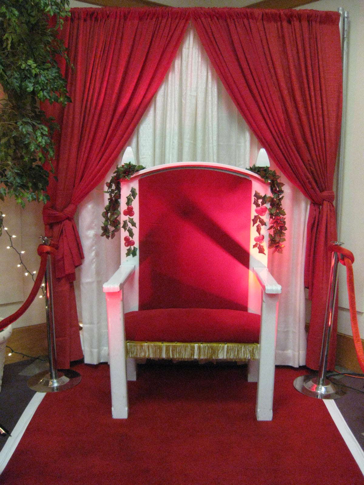 Orbit Event News Beautiful Red Velvet Santa Chair Rentals