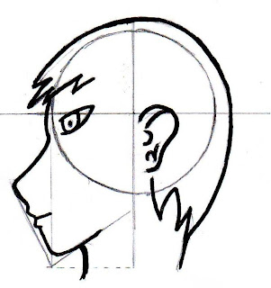 Wajah Tampak Samping - Tutorial Manga