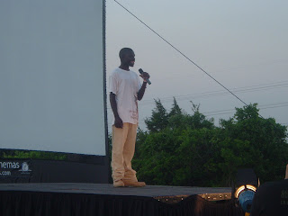 Jacob who appears in the _Invisible Children_ documentary shared his story on Saturday night. This happens to also be the 10,000 shot taken with my current digital camera.
