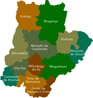 Mapa administrativo de Portugal