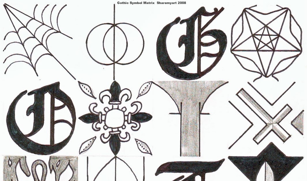 archive Gothic Symbol Matrix.