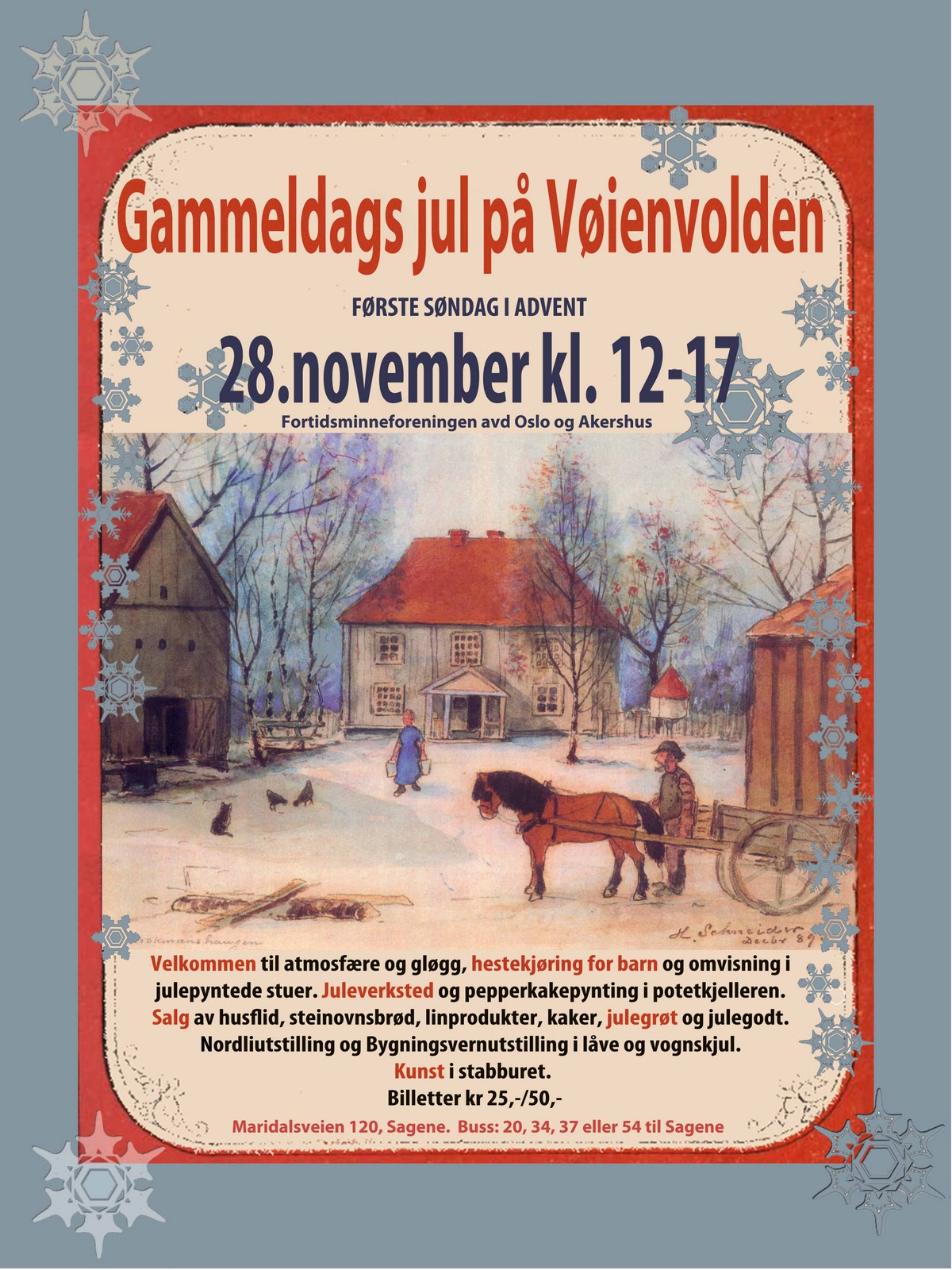 Min digitale verden Gammeldags jul på Vøienvolden