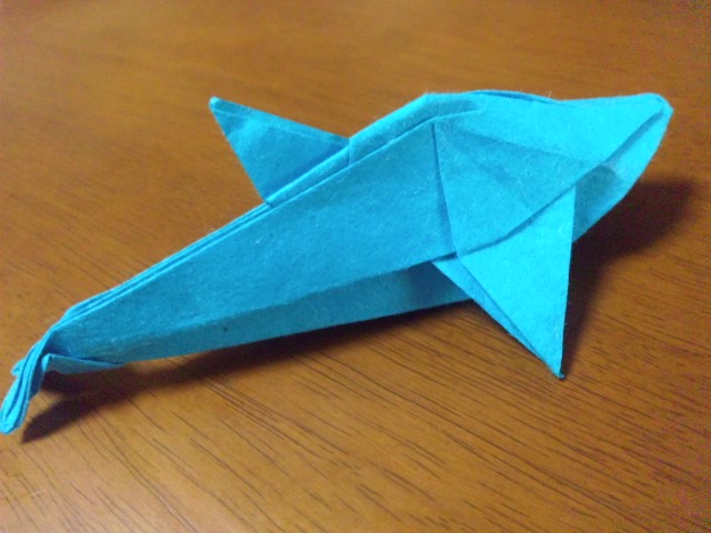 折り紙な毎日 Daily Origami 7月30日 イルカ Dolphin