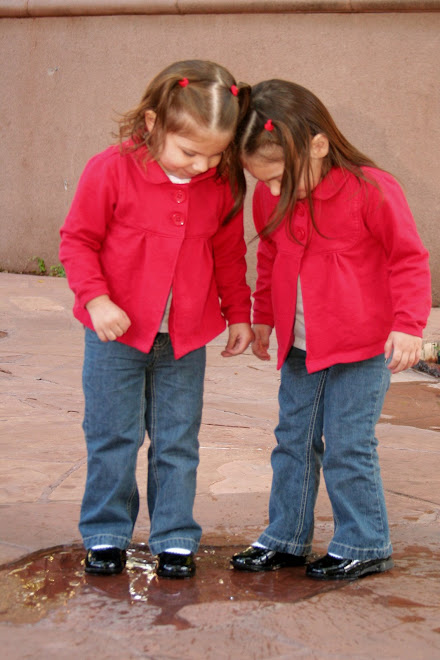 Fascinated by the puddle . . .