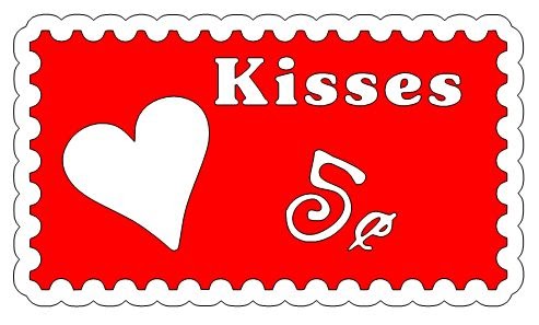 Life is what you make it heart kiss stamp